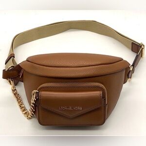 MICHAEL Michael Kors Tan Crossbody Bag with Gold Accents